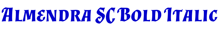 Almendra SC Bold Italic fuente